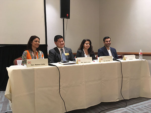 Jason Luong on a four person panel
